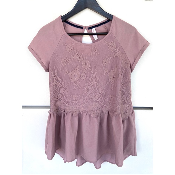 Xhilaration Tops - NEW Xhilaration Purple Lacy Blouse